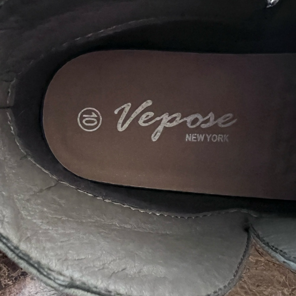 Women's Gray Ankle Boots - Picture 2 of 3